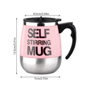 Caneca Térmica Com Mixer Automático Magnético e Tampa - 400ML