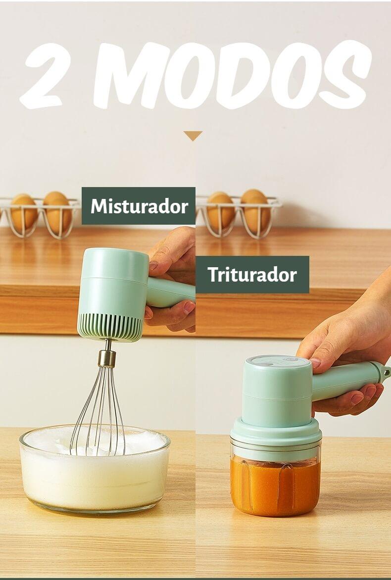 Batedeira Sem Fio 3 Velocidades de Alta Potência