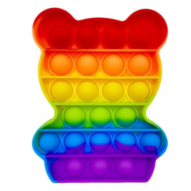 Brinquedo Pop It Colorido Anti Stress Sensorial Aumenta Criatividade