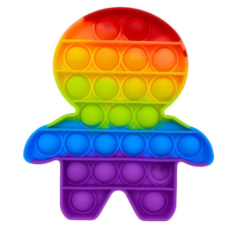 Brinquedo Pop It Colorido Anti Stress Sensorial Aumenta Criatividade