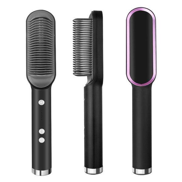 Escova Alisadora 5 em 1 - Alisa, Seca, Hidrata, Modela e Anti-Frizz - 220v