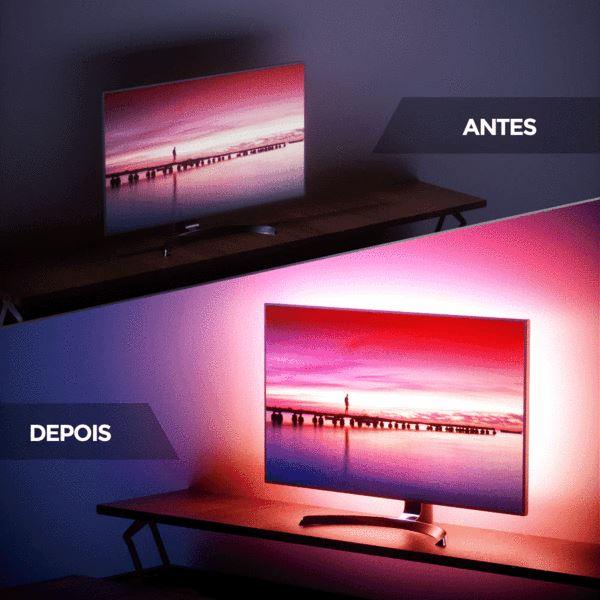 Fita de LED RGB para TV - Happy Lighting